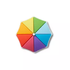 Jibbitz™ Guarda-Sol De Praia Colorido 3D Único