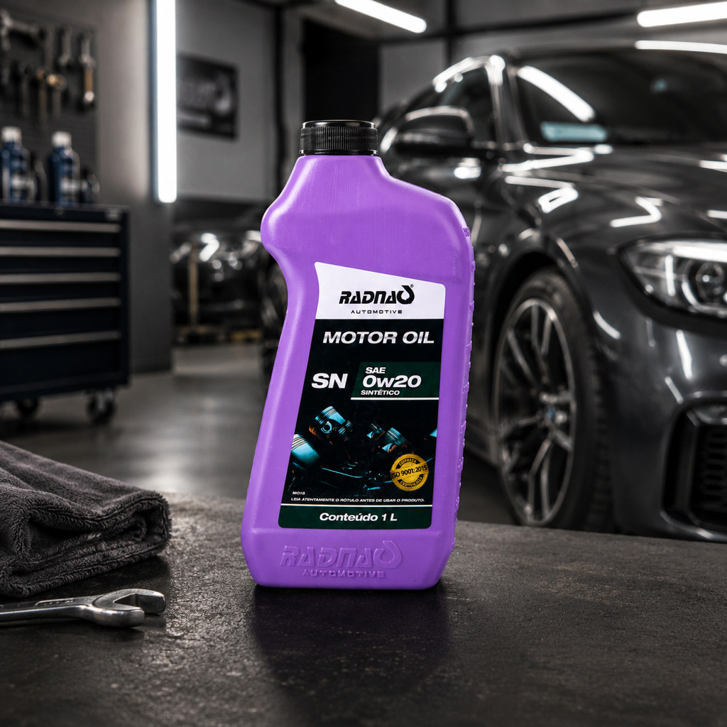 Kit 12L Óleo De Motor 0W20 API SN Sintético Radnaq 1 Litro — imagem 2 de 2