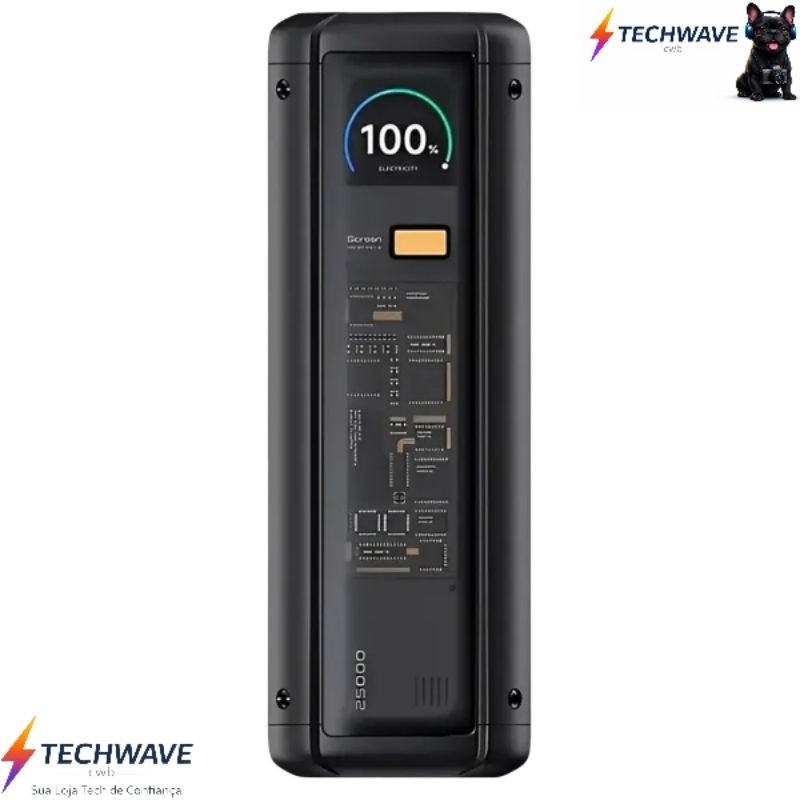 Xiaomi Power Bank CCC 25000mAh 212W Multiporta Carregamento Rápido Preto