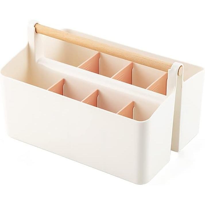 Organizador de Arte com Alça, Organizador de Marcadores, Organizador de Armazenamento de Materiais de Arte com Divisória
