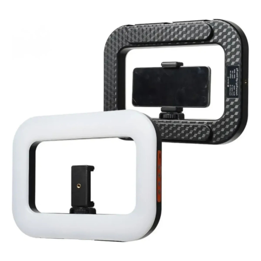 Ring Light LED Portatil Bateria Suporte Celular Vlog 20w