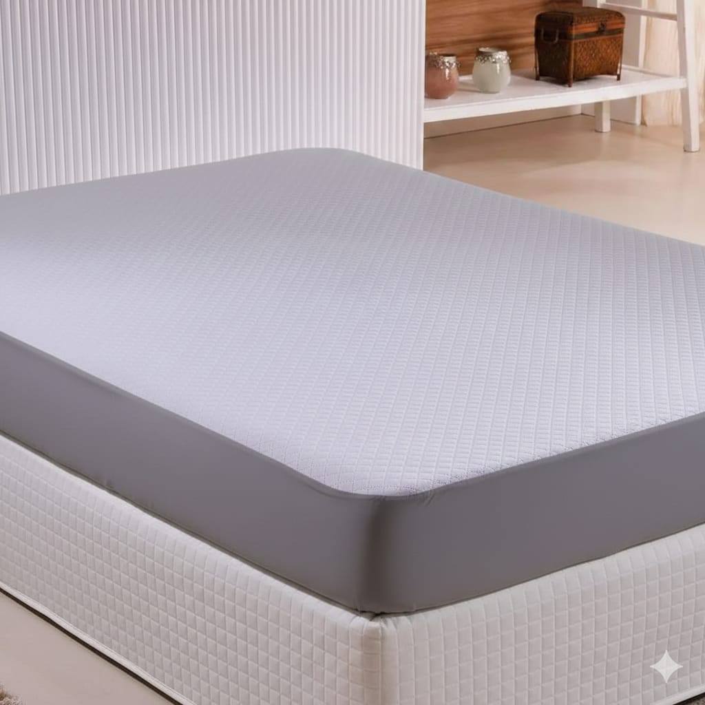 Capa Impermeável para Colchão Casal com Elástico 100% Impermeável Protetor Colchão Antialérgico Lavável Confortável
