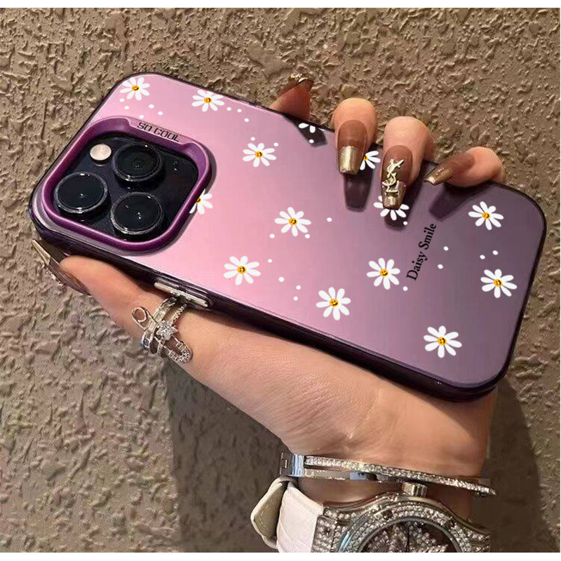 Elegante Margarida Flor Caso De Telefone Para Samsung A57 5G A56 A55 A17 A07 A37 A27 A16 A06 A52 A15 A54 A73 A32 A53 A35