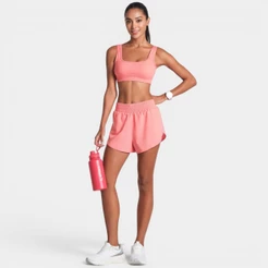 Top Lupo Seamless Basic Canelado Feminino - Coral