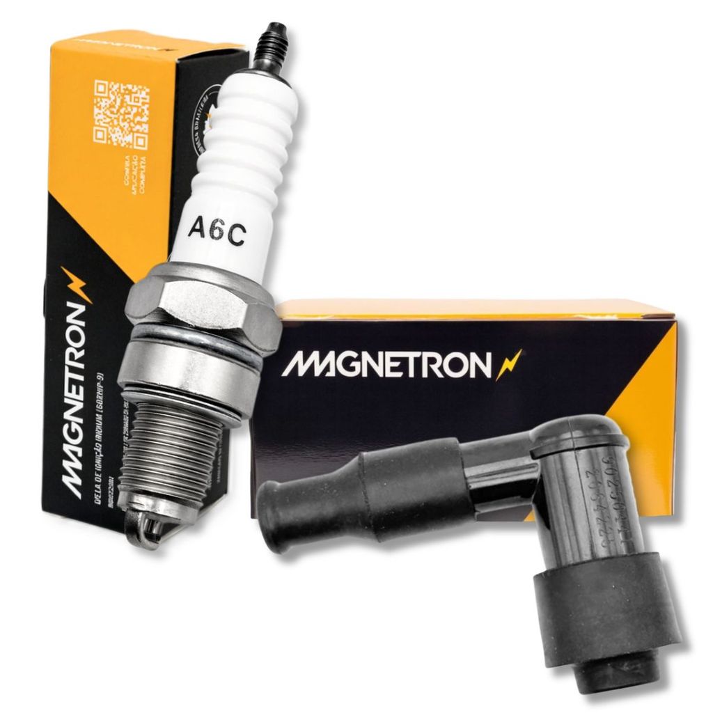 Vela de Ignição + Cachimbo Biz 100 Magnetron