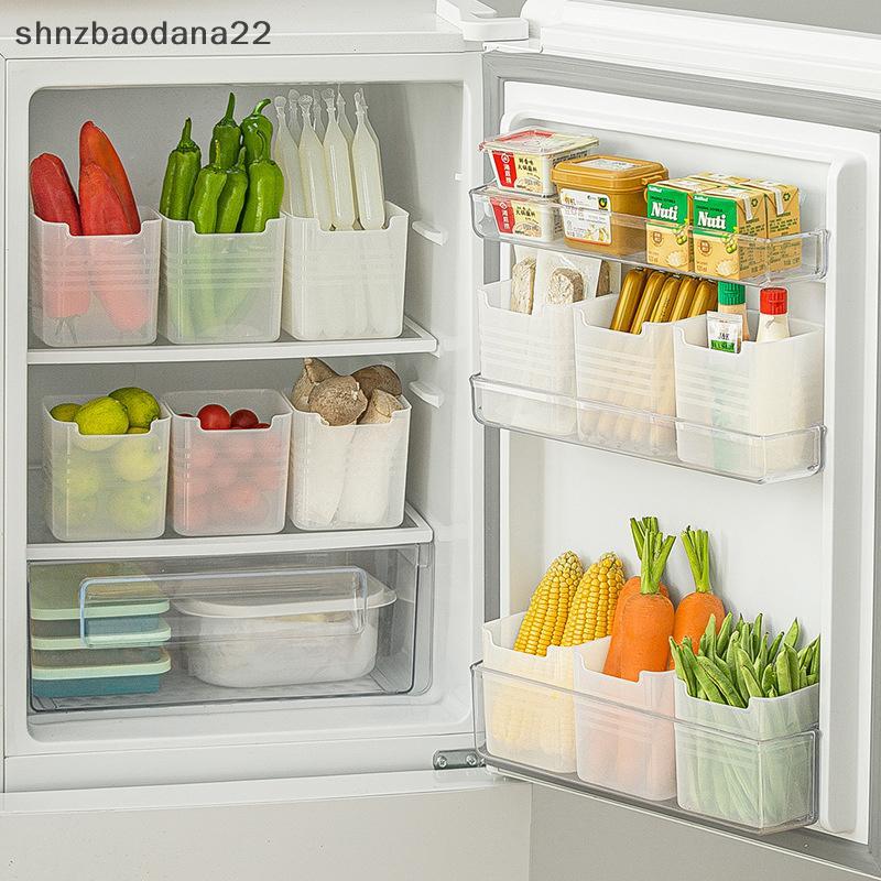 [Shnzd] 1/2pcs Caixas De Armazenamento De Geladeira Organizador De Alimentos Frescos Recipientes De Especiarias De Fruta
