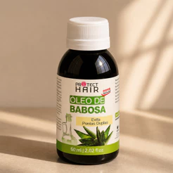 Óleo Vegetal Babosa 60ml para umectação capilar Protect Hair