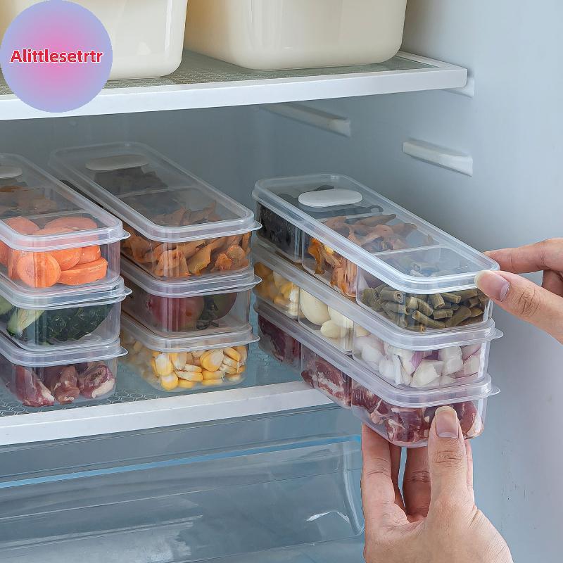Tlesettrtr Freezer Recipiente De Armazenamento De Alimentos Seguro 1P Organizador De Geladeira Quadrado Para Preparação 