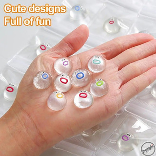 10/20/30 Peças de Mini Squishies com Expressões, Brinquedo Sensorial Antiestresse, Acessório de Mesa Fofo para Crianças