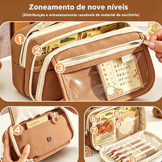 Bolsa De Armazenamento Multifuncional À Prova D'água De Grande Capacidade , Perfeita Para Corações De Quebra-Cabeça De M