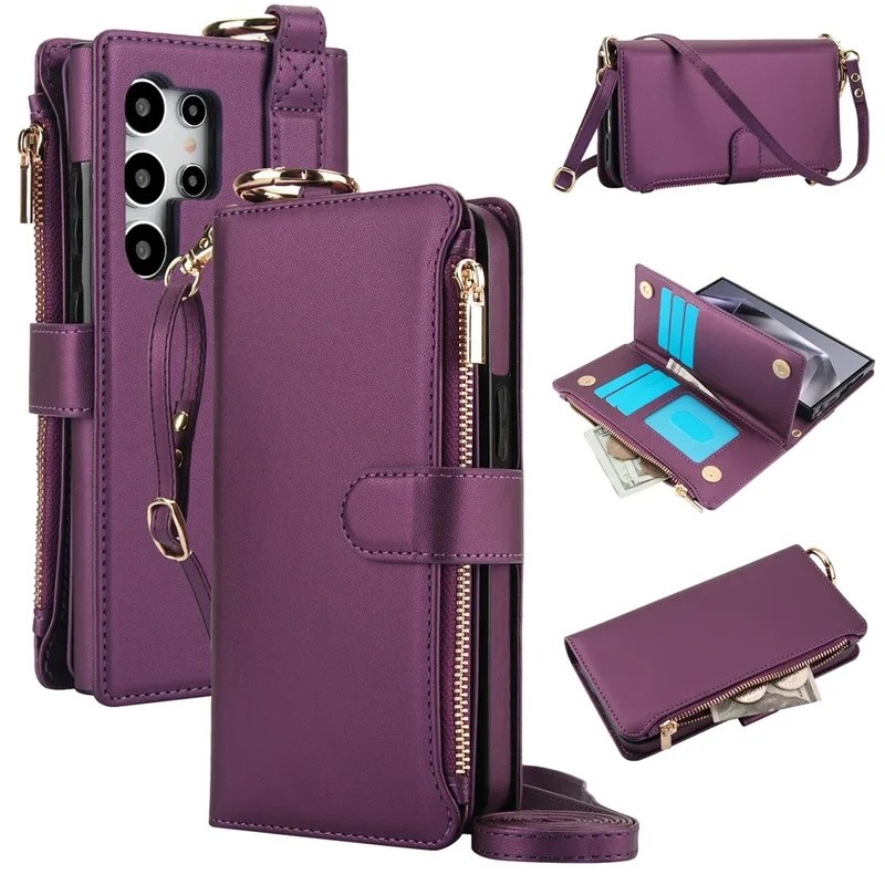yyyCrossbody Carteira Caso De Telefone Para Samsung Galaxy S23 S21 FE S25 S24 S2