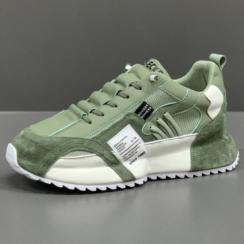 Homens respirável novo estilo malha de sola grossa pai Forrest Gump sapatos masculinos esportes lazer aumentado venda qu