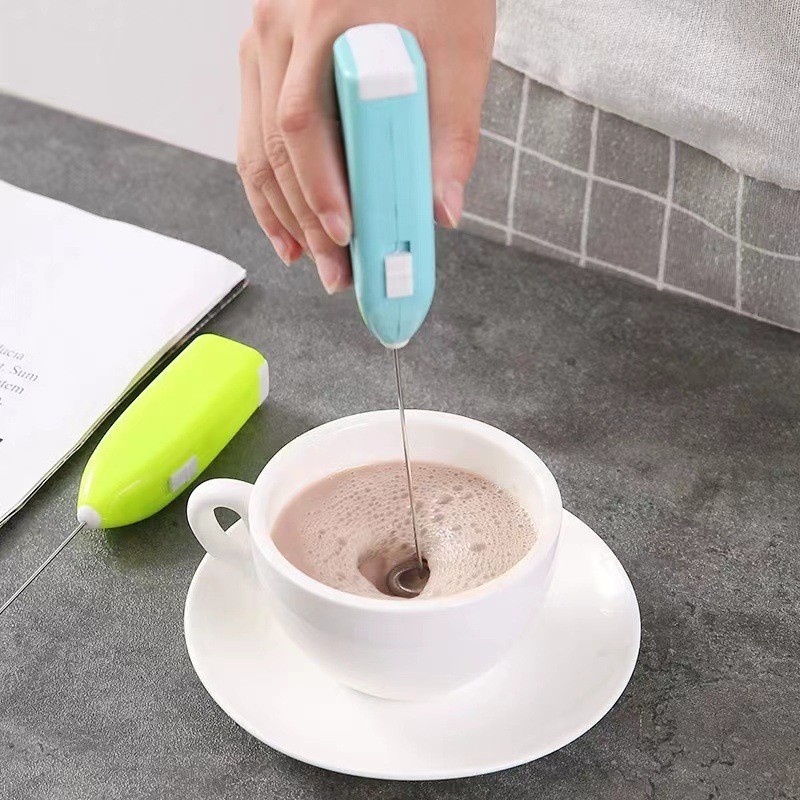 Mini Mixer Elétrico Portátil Batedor de Leite Café Ovos Claras Espumador a Pilha