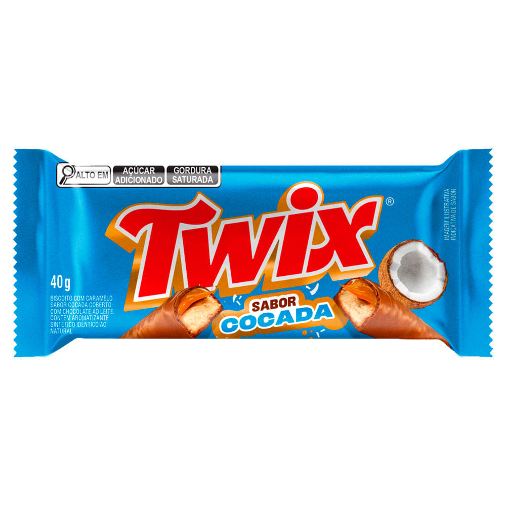 Chocolate Twix Sabor Cocada 40g