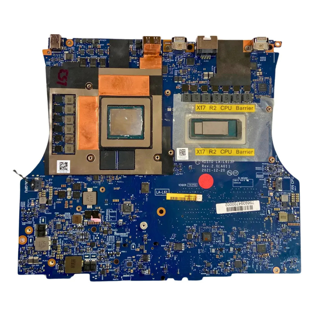 Placa Mãe Dell LA-L613P Rev 2.0 Intel Core i7-12700H Notebook
