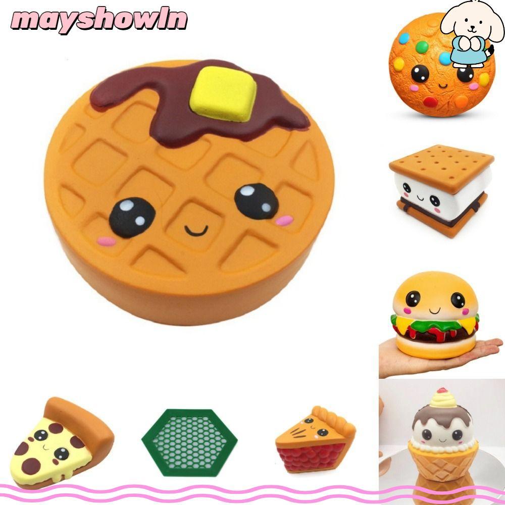 MAYSHOWLN Squeeze Fidget Toy , Brinquedos De Apertar PU De Expressão Jumbo , Brinquedo De Alívio De Estresse De Hambúrgu