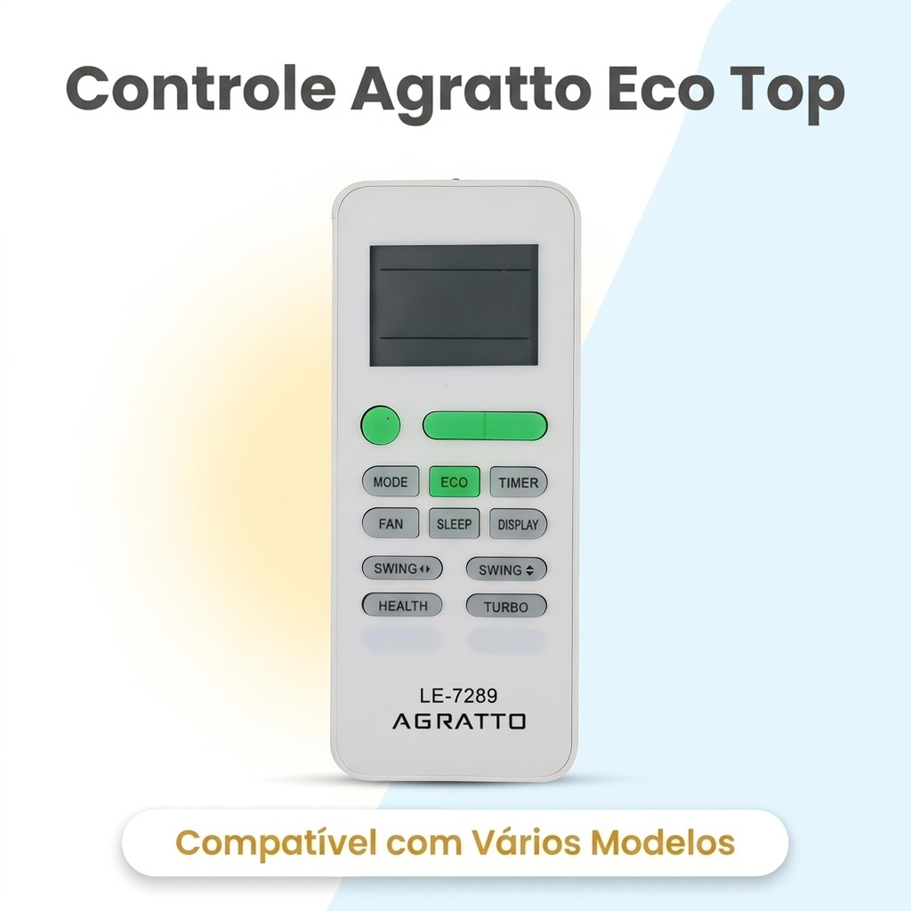 Controle Ar Condicionado Split Agratto Eco Eicst Ecs22qfr4