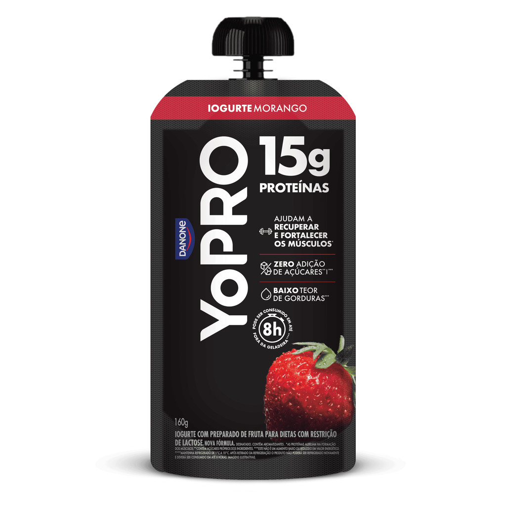 Yopro Iogurte Pouch de Proteínas Morango 15g
