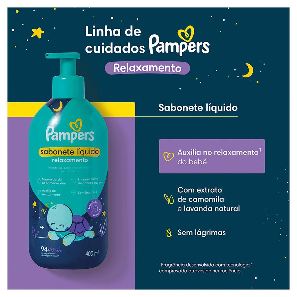 Pampers Sabonete Líquido Infantil Relaxamento 400ml — imagem 2 de 2