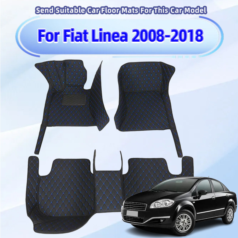Tapetes De Carro Para Fiat Linea 2008-2018 Almofadas De Pé Tapete Acessórios Interiores Automóveis 2017 2016 2015 14 13