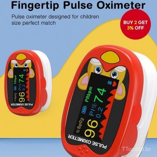 Oxímetro de Pulso Infantil, Monitor de SpO2 Recarregável para Cuidados de Saúde Domiciliares de Crianças Neonatais RDEU