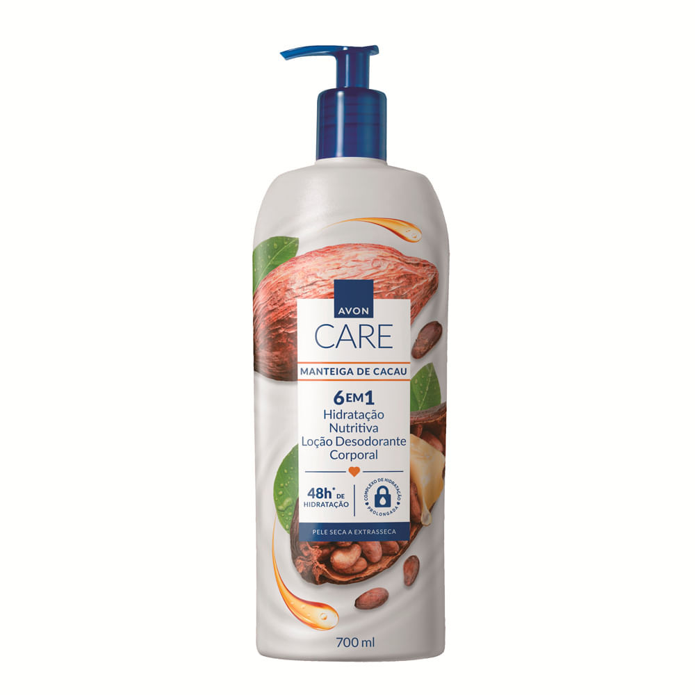 Loção Desodorante Corporal Avon Care Manteiga de Cacau 6 em 1 700ml