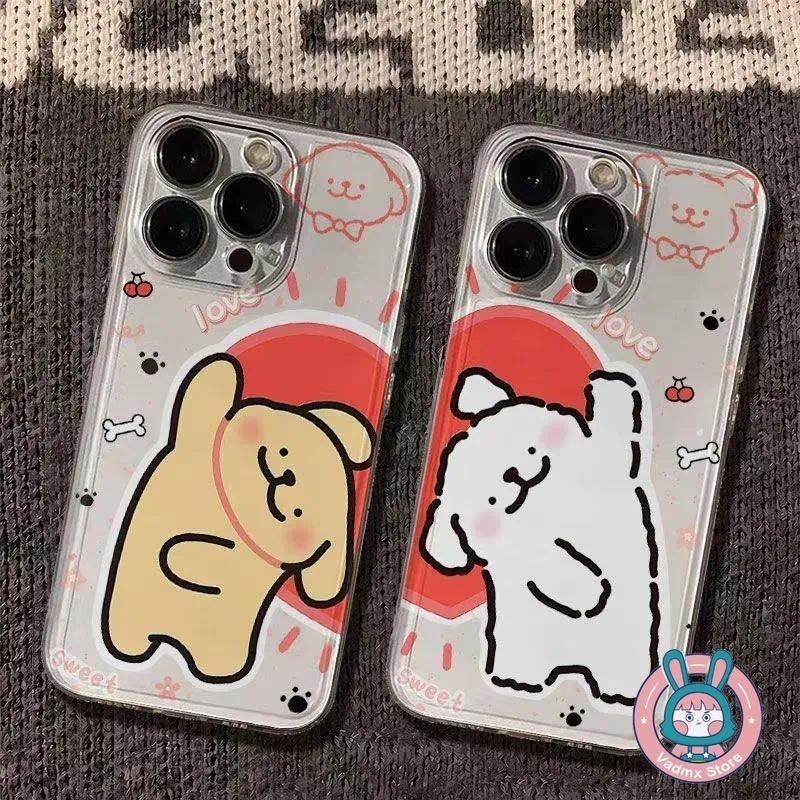 Capa De Telefone De Cachorro De Desenho Animado Para Samsung Galaxy A91 M80S A7 A73 A72 A71 A70S A57 A55 A54 A53 A52S A5