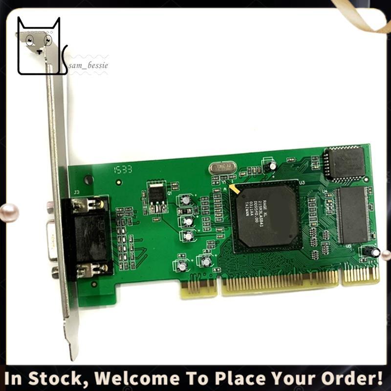 Para ATI Rage XL Compatível VGA PCI Placa Gráfica 8MB 32 Bits Computadores Desktop Multi Display Suporte Acessório