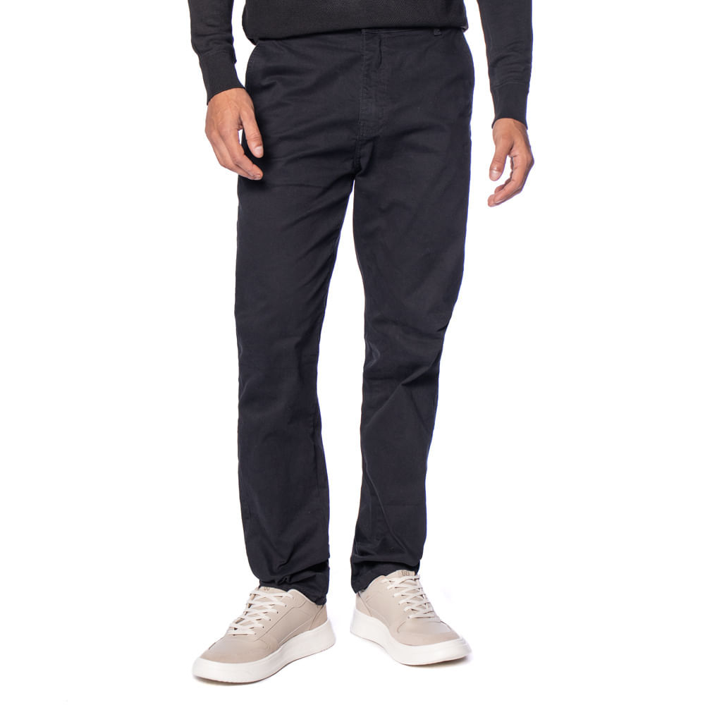 Calça Masculina de Sarja HMO Jeans Skinny Preto