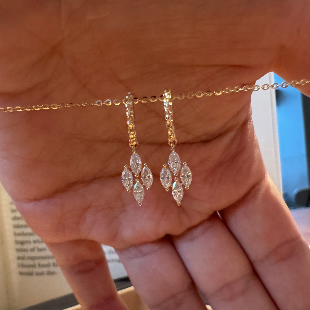 Nicho japonês olho de cavalo diamante brincos geométricos padrão de diamante quatro brincos de diamante padrão de martel