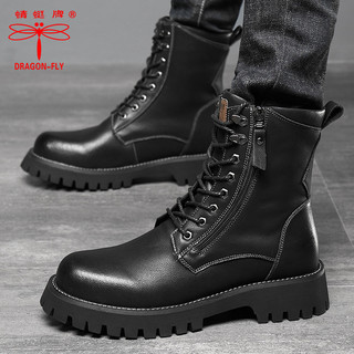 Libélula marca inverno masculino couro genuíno Martin botas estilo britânico ferramentas de alta qualidade na moda motoc