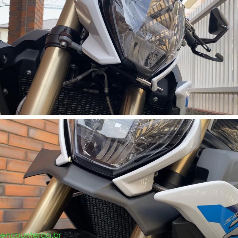 Encontrora Kit De Asa Dianteira De Motocicleta , Fácil Instalação , Aprimoramento De Estabilidade De Motocicletas , Fixa