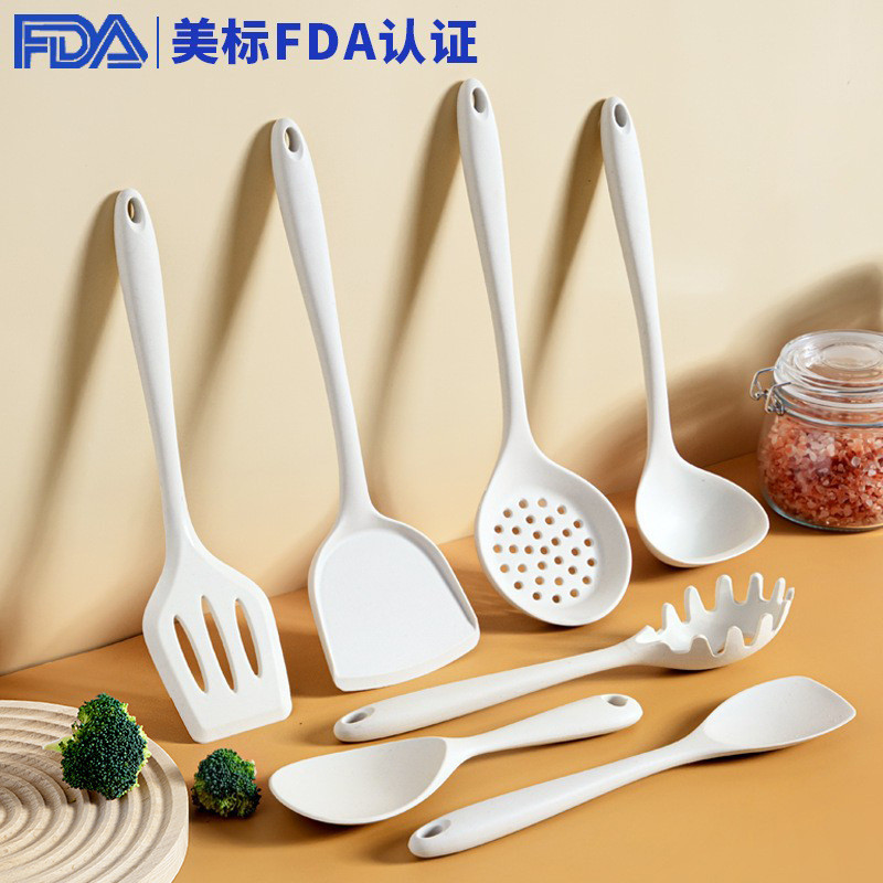 Espátula de silicone antiaderente panela especial espátula de cozinha coador colher conjunto de utensílios de cozinha re