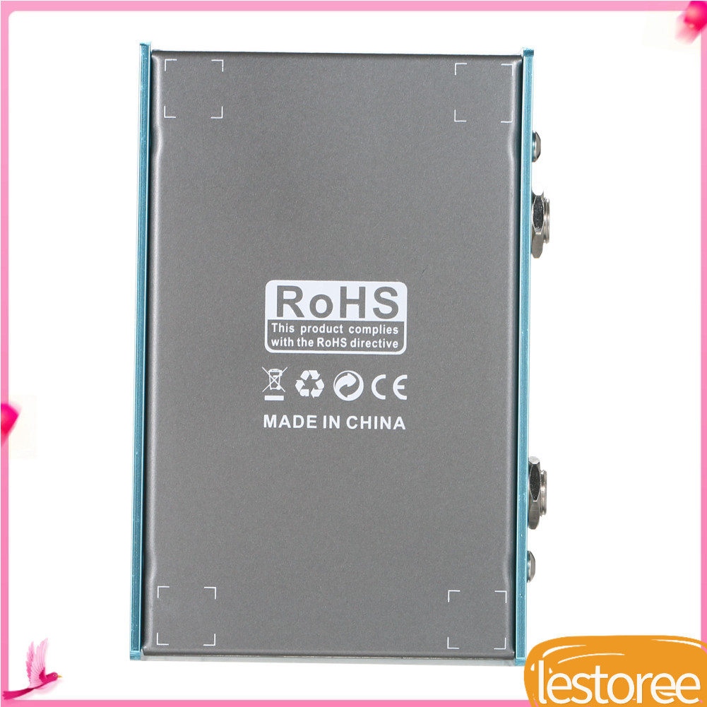 lestoree.br 10 Band EQ Pedal de Efeito de Guitarra Mini Equalizador com True Bypass para Baixo Corpo em Liga de Alumínio