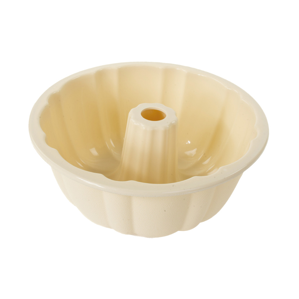 Forma de silicone redonda com furo no meio 22cm para bolos allonsy 1 un