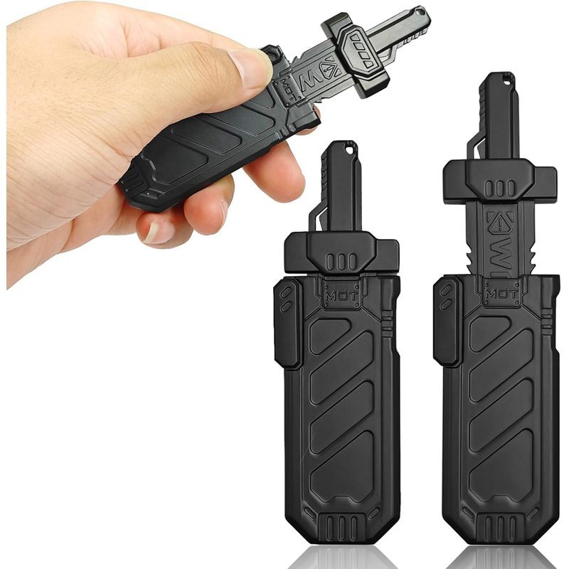SKEDC Metal Sword Fidget Toy Para Adultos , Ejetável Slider Ratchet Sound Stress Relief Ferramentas Tdah , Brinquedos Si