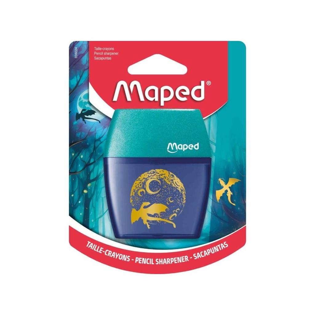 Apontador com coletor Shaker Dragon 2 furos 35024 Maped