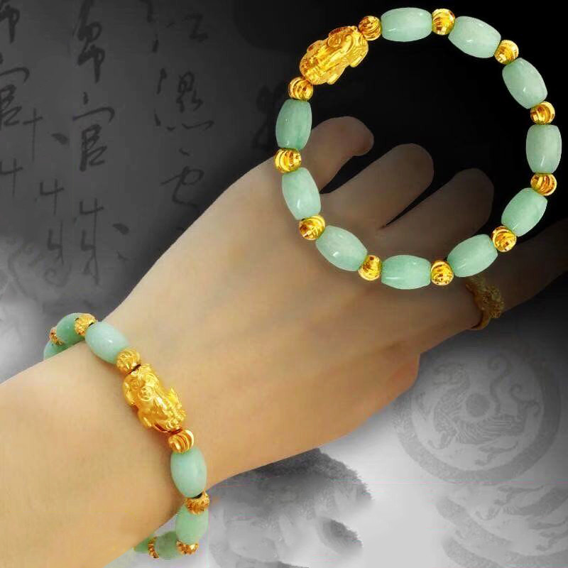 pulseira pulseira feminina Pulseira Pixiu feminina boa sorte mantendo dinheiro pulseira feminina galvanoplastia ouro sor