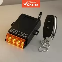 Interruptor Wireless de Alta Potência 220V com Função de Aprendizagem, Módulo Alcance 100M