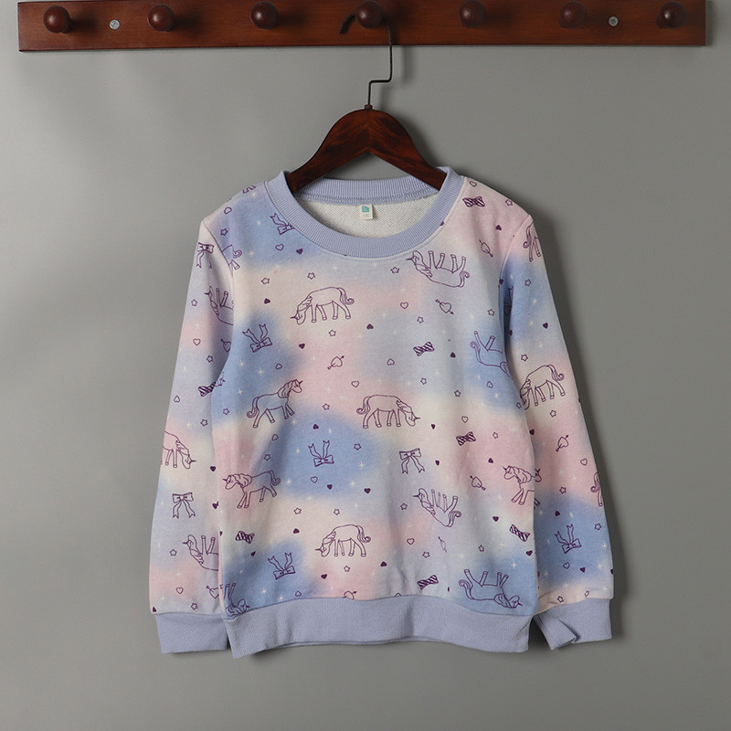Comércio exterior crianças bebê menina crianças roupas primavera outono moletom pulôver carne barriga Material menor 100