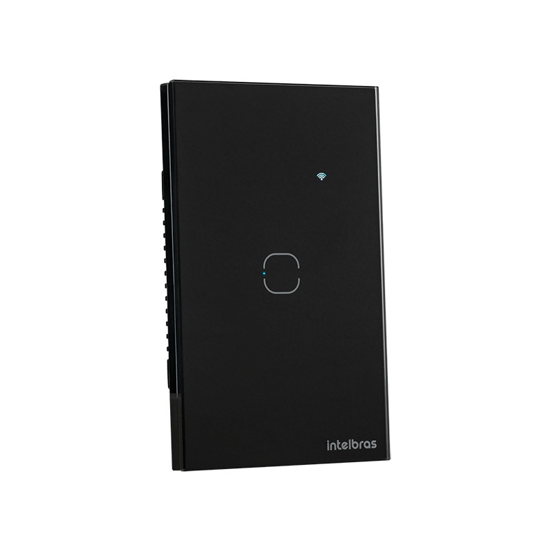 Interruptor inteligente Wi-Fi Touch Preto EIW 1001 Intelbras