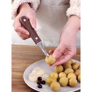 Longan descascador núcleo remoção faca doméstica longan Manual núcleo remoção ferramenta lichia frutas núcleo remoção di