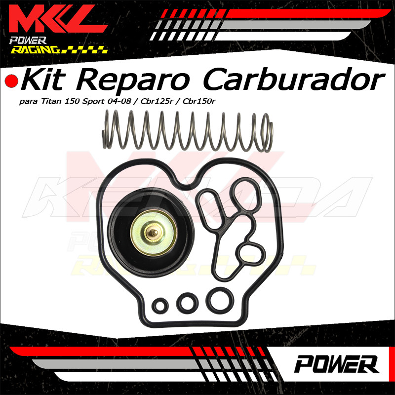 Kit Reparo De Carburador Completo Diafragma Junta Cuba Para CG 150 Titan Sport 2004-2008 CBR125R CBR150R