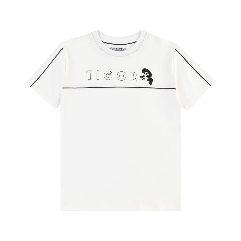 Camiseta Manga Curta Infantil Menino Tigor T. Tigre