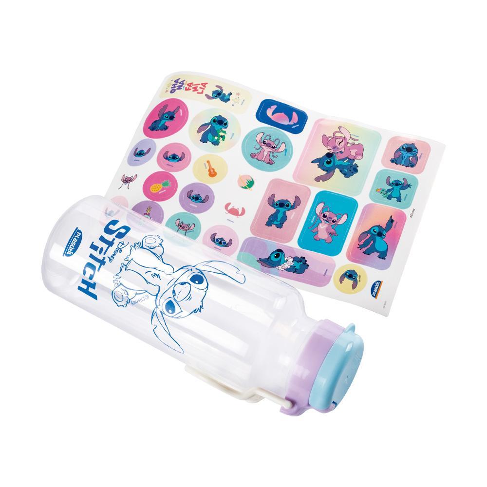 Garrafa Stitch Ohana Customizável Adesivos 600 ml Plasútil · foto 2