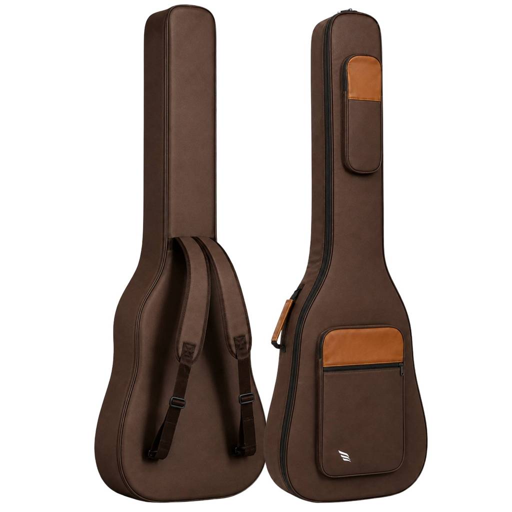 Bag Capa para Contrabaixo Sierra SAB80 Linha 80 - Nylon com Interior em TNT, 3 Bolsos, Alça de Mão e Alças de Mochila, E