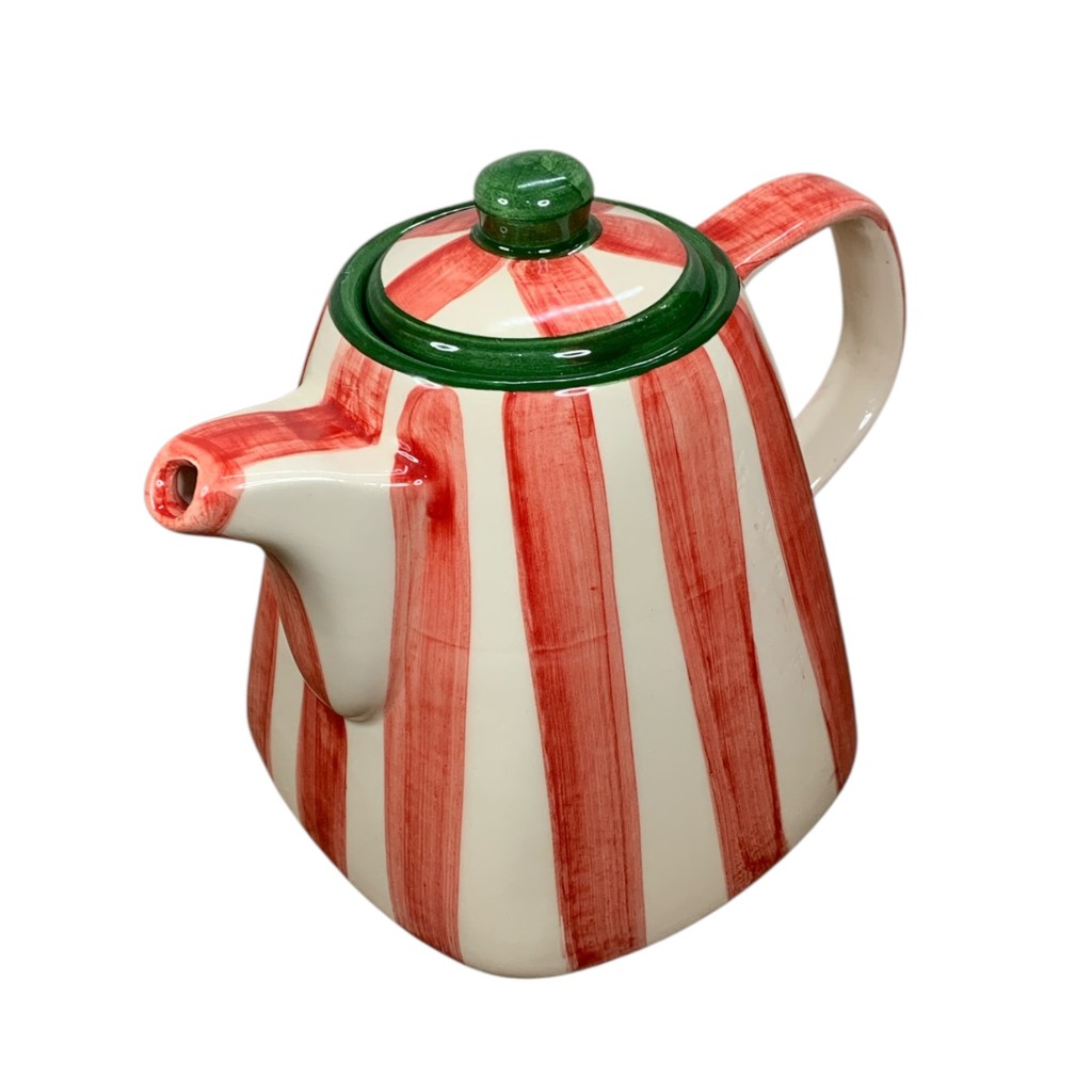 Chaleira Feita de Cerâmica Decorada Para Natal Para Servir Bebidas Chá Café Leite Água
