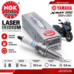 Vela Ngk Laser Iridium Yamaha Xmax 250 Original 2020 2021 2022 2023 2024 2025