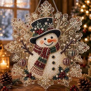 { JJTH } Ornamento De Suspensão De Papai Noel Brilhante Premium Strass De Pérola Falsa Para Porta De Árvore De Natal , F