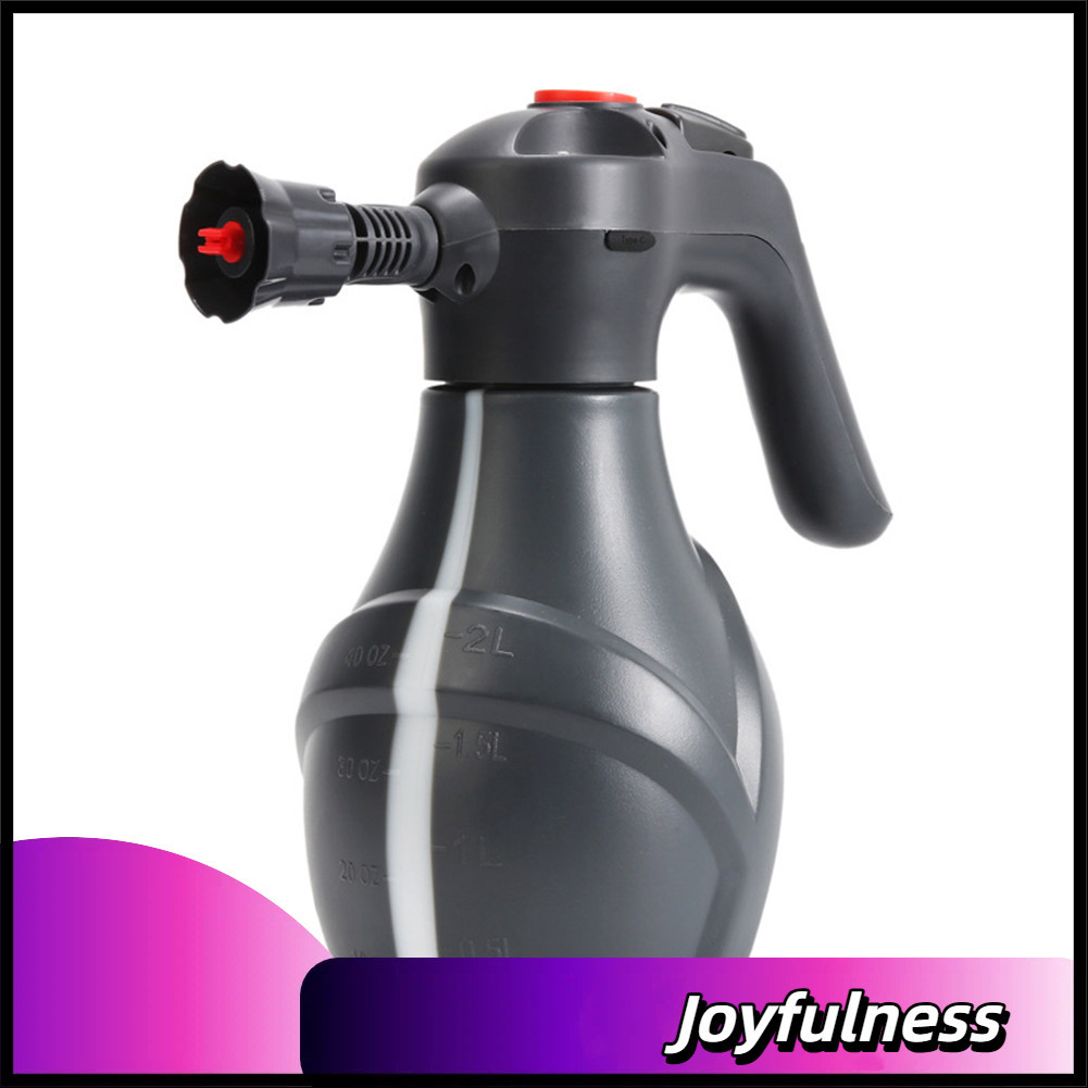 Joyfulness-br Pulverizador de espuma elétrico 2L detalhamento de carro com bateria de 3000mAh e escala de capacidade